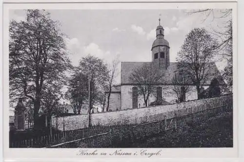 53027 Ak Kirche zu Nassau im Erzgebirge um 1930