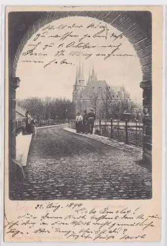 95373 Ak Erfurt - Blick vom Petersthor 1899