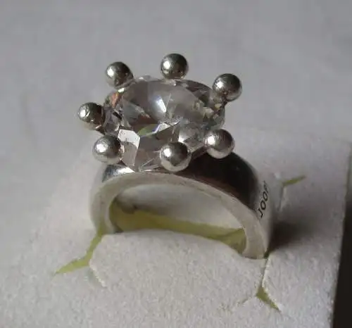 Eleganter 925er Sterling Silber Ring JOOP! mit herzförmigem Edelstein (135150)