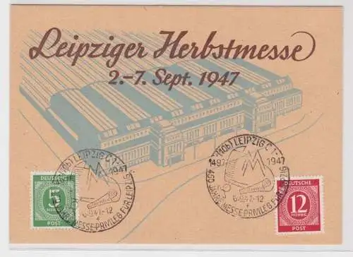 97005 Ak Leipziger Herbstmesse 1947 Hauptbahnhof