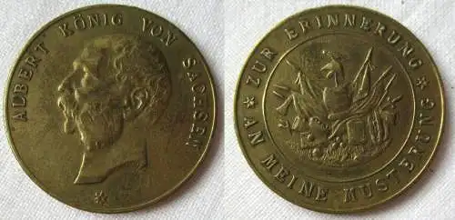 Medaille Zur Erinnerung an meine Musterung Albert König von Sachsen (117651)