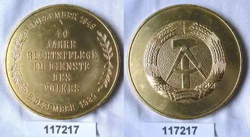 DDR Medaille 40 Jahre Rechtspflege im Dienste des Volkes 1989 (117217)