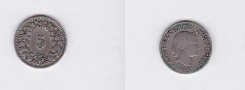 5 Rappen Kupfer Nickel Münze Schweiz 1912 B (117085)