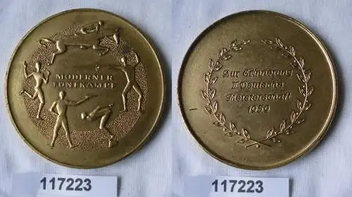 Seltene DDR Medaille Deutsche Meisterschaften Moderner Fünfkampf 1959 (117223)