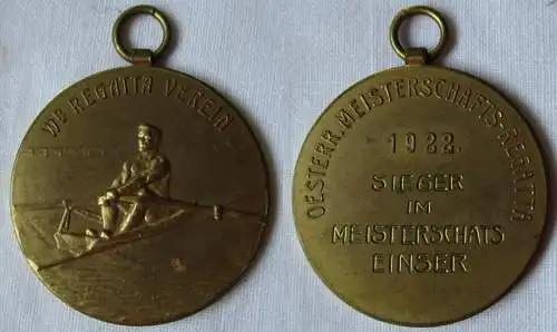 Seltene Medaille Österreichische Meisterschafts Regatta 1922 (133228)