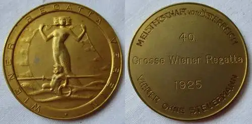 Seltene Medaille Wiener Regatta Verein 40. Grosse Wiener Ragatta 1925 (133913)