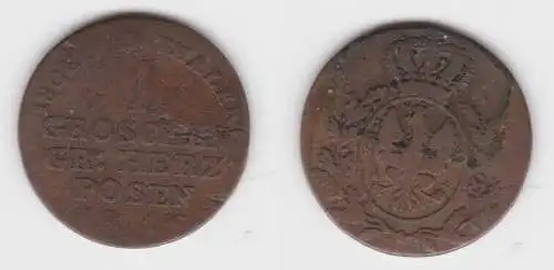 1 Goscher Bronze Münze Groß Herzogthum Posen 1816 (142163)