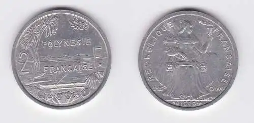 2 Franc Aluminium Münze Französisch Polynesien 1999 (119800)