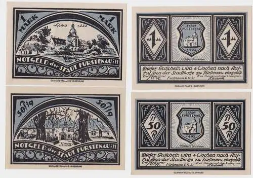 2 Banknoten Notgeld Stadt Fürstenau 1921 (119855)