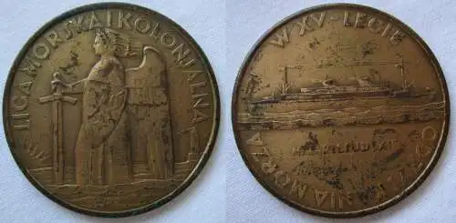 Polen Polska, Medal Liga Morska i Kolonialna, 1935 MS Pilsudski  (125243)
