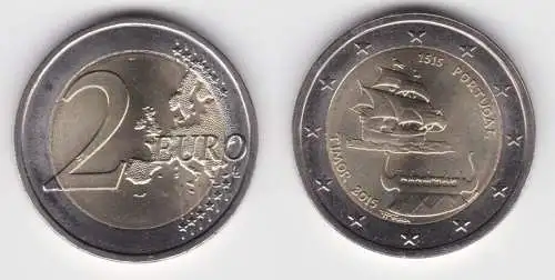 2 Euro Bi-Metall Münze Portugal 2015 500 Jahre Entdeckung von Timor (139292)