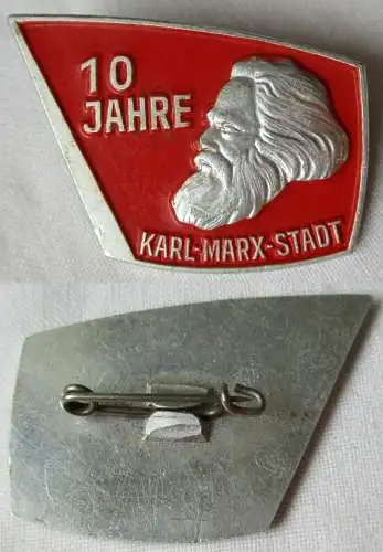 DDR Abzeichen 10 Jahre Karl-Marx-Stadt 1953 - 1963 (135792)
