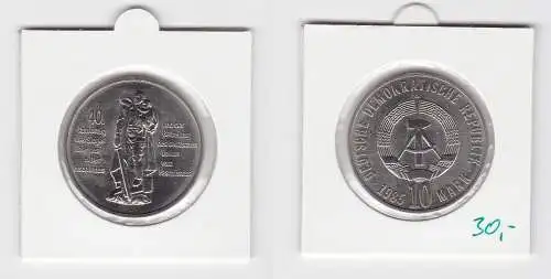 DDR Gedenk Münze 10 Mark 40 Jahre Kriegsende 1985 (133678)