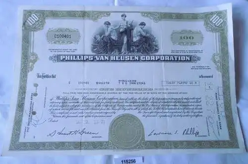 100 Dollar Aktie USA Phillips van Heusen Corporation New York 22.06.1971