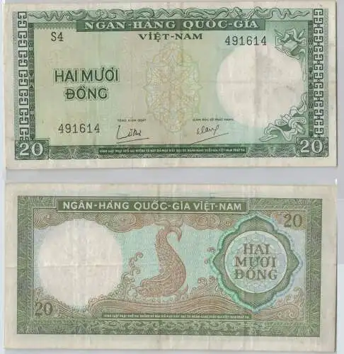 20 Dong Banknote South Vietnam (1964) Pick 16 (140779)