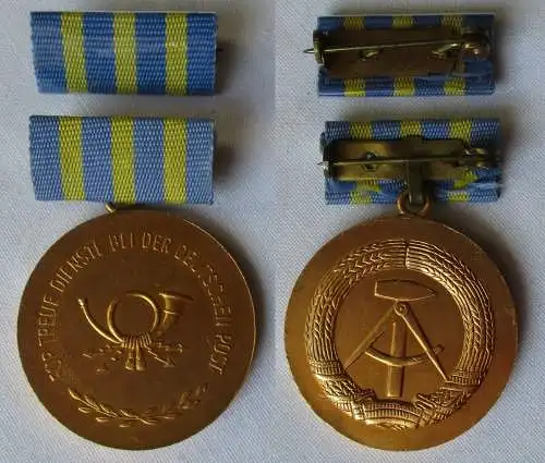 DDR Medaille für Treue Dienste der Deutschen Post Gold im Etui (115892)