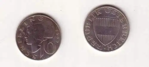 10 Schilling Silber Münze Österreich 1957(114891)