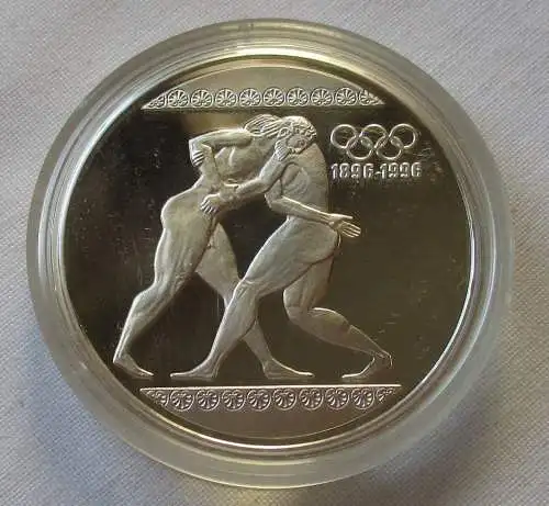 1000 Drachmen Olympiade 1996 100 Jahre Spiele der Neuzeit Ringer (106719)