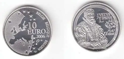 10 Euro Silbermünze Belgien Justus Lipsius 2006 (113068)