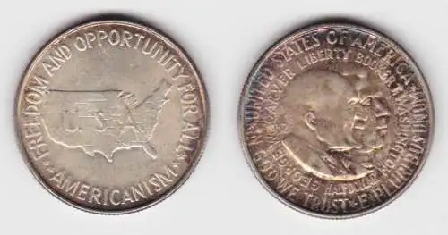 1/2 Dollar Münze USA 1952 Gedenken an B.T. Washington und G.W. Carter (127456)