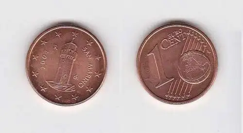 1 Cent Münze San Marino 2004 Festungsturm Montale (131261)