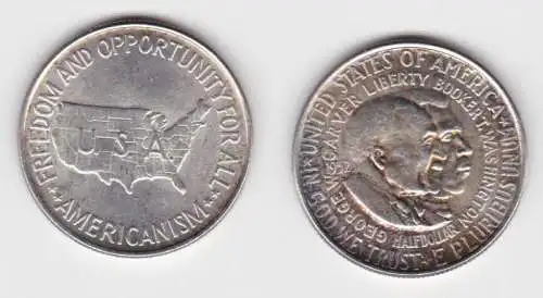 1/2 Dollar Münze USA 1952 Gedenken an B.T. Washington und G.W. Carter (135151)
