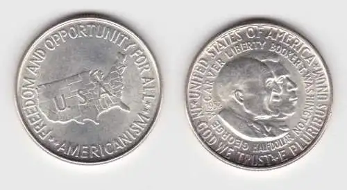 1/2 Dollar Münze USA 1952 Gedenken an B.T. Washington und G.W. Carter (135821)