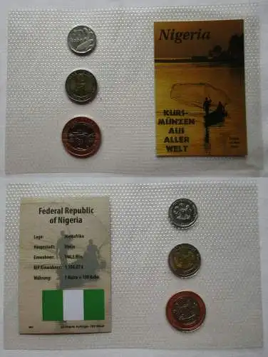 KMS Kursmünzen aus aller Welt Nigeria 50 Kobo- 2 Naira (139779)