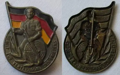 DDR FDJ Blech Abzeichen Bereit zur Verteidigung des Friedens (150459)
