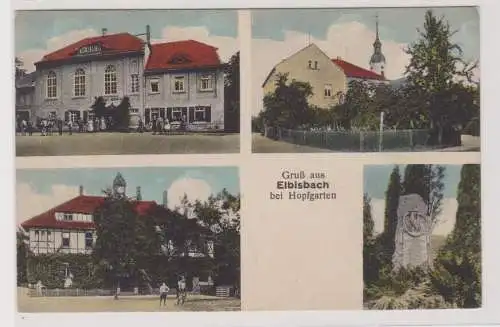 99279 AK Gruß aus Elbisbach bei Hopfgarten - Ortsansichten mit Kirche 1928