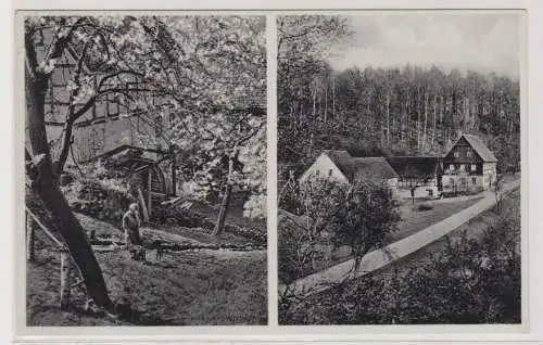 99569 AK Lochmühle b. Kohren - Uralte Wassermühle, Idyllische Sommerfrische 1937