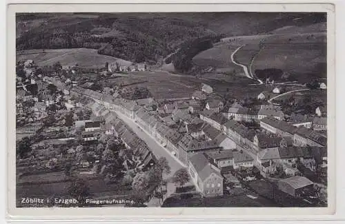 07907 Ak Zöblitz im Erzgebirge Fliegeraufnahme 1937