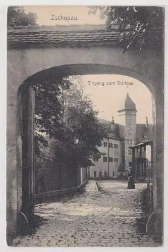 47656 AK Zschopau - Eingang zum Schloss, Hofansicht