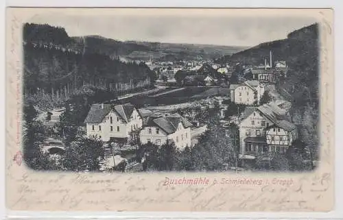 52897 Ak Buschmühle bei Schmiedeberg im Erzgebirge 1902
