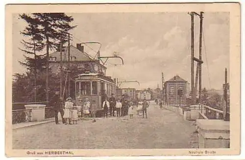 13461 Ak Gruß aus Herbesthal neutrale Straße um 1915