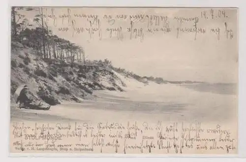 72770 Ak Stolpmünder (Ustka) Dünen und Strand 1904