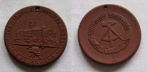 DDR Medaille 125 Jahre Freiwillige Feuerwehr Meissen 1841-1966 (149603)