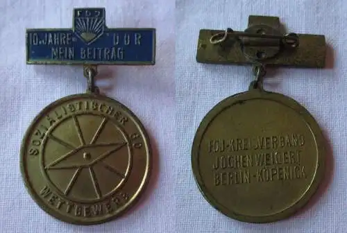 DDR Abzeichen FDJ Kreisverband Kompasswettbewerb Berlin Köpenick 1960 (148495)