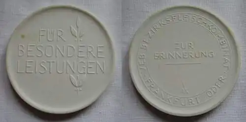 DDR Medaille Zur Erinnerung VEB Bezirksfleischkombinat Frankfurt /Oder (149680)
