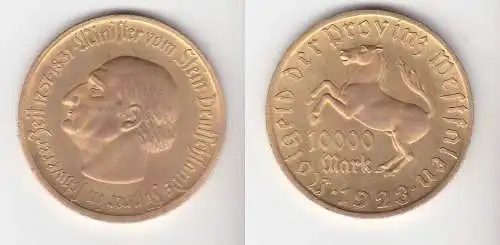 10000 Mark Notgeld der Provinz Westfalen 1923 Jäger N 20a  (109617)
