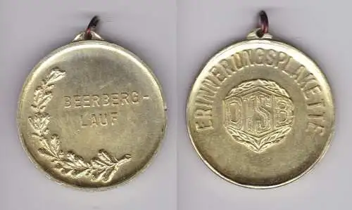 DDR Medaille Erinnerungsplakette Beerberg Lauf in Gold (123583)
