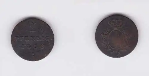 1 Pfennig Kupfer Münze Brandenburg Preussen 1810 A (126813)