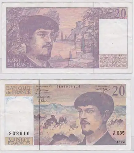 20 Franc Banknote Frankreich 1992 (122179)