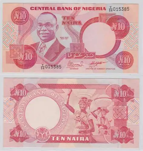 10 Naira Banknote Central Bank of Nigeria kassenfrisch UNC (138221)