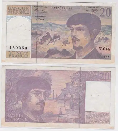 20 Franc Banknote Frankreich 1993 (121982)