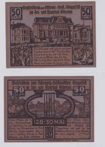 50 Pfennig Banknote Notgeld Bad Oldesloe Sängerfest 1921 (126378)