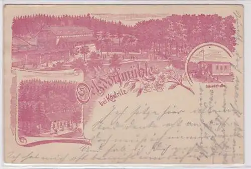 65474 Vorläufer Ak Oelsdorfmühle bei Köstritz 1897