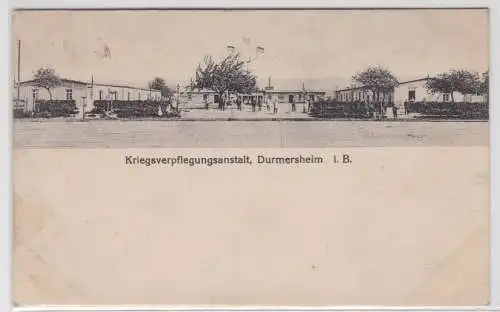 90301 Feldpost AK Kriegsverpflegungsanstalt Durmersheim