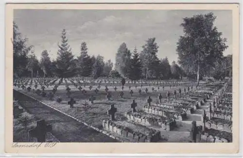 76790 Feldpost AK Lamsdorf in Oberschlesien Friedhof 1940
