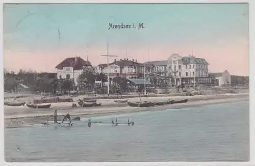 07930 Ak Arendsee in Mecklenburg Panorama 1908